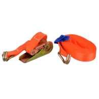 Ratchet Tie Down Strap with J Hooks 6m/1T/25mm