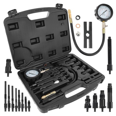 Tester ciśnienia sprężania diesel z adapterami 17el (5)