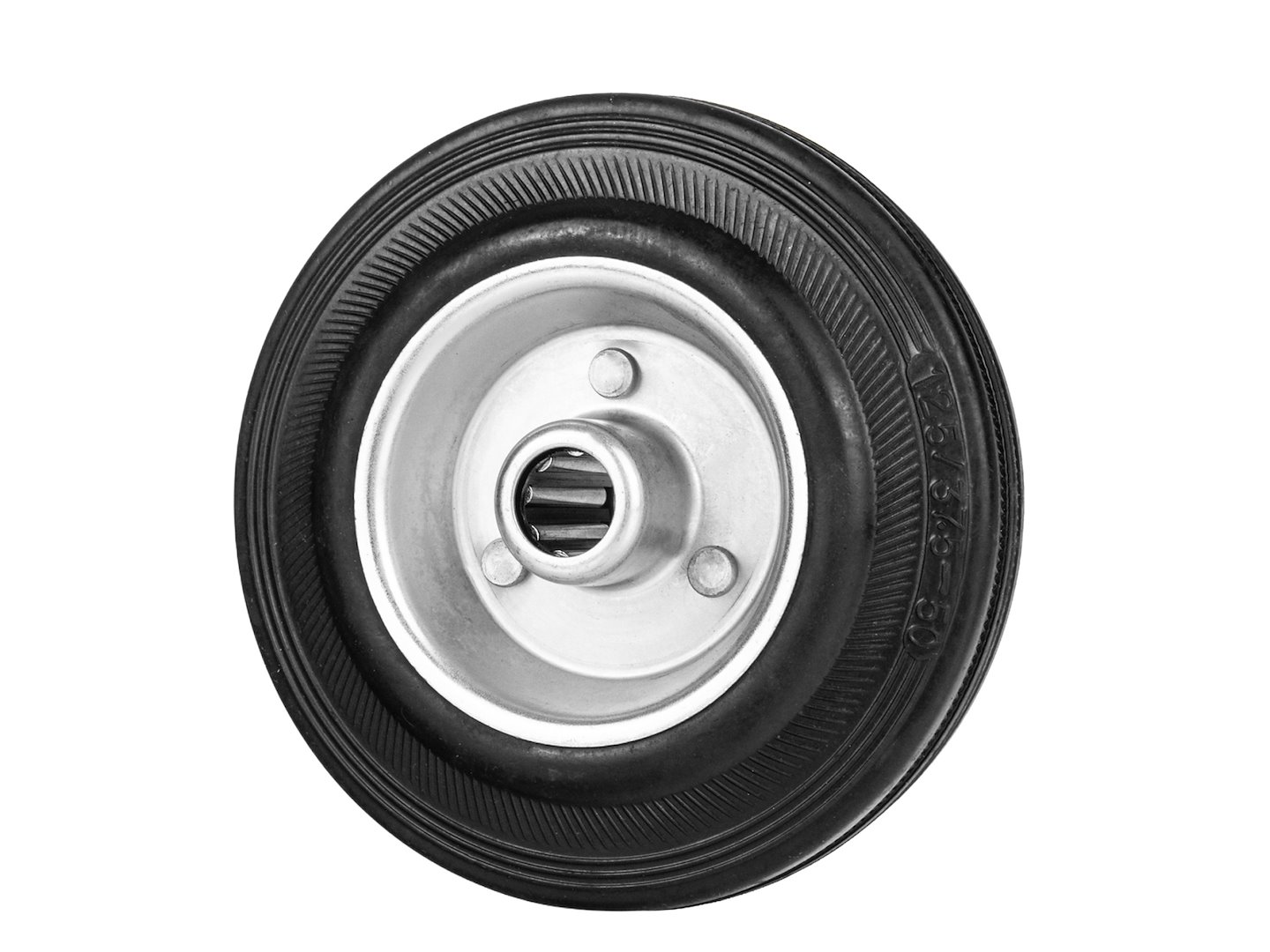 Steel-rubber wheel 125mm 100kg