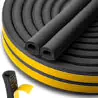 Self-adhesive seal for windows and doors EPDM type D 21x15mm 50m /black