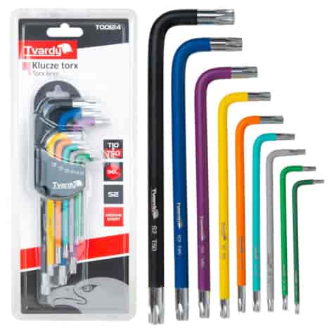 9pcs Long Arm Torx Key Set S2 material