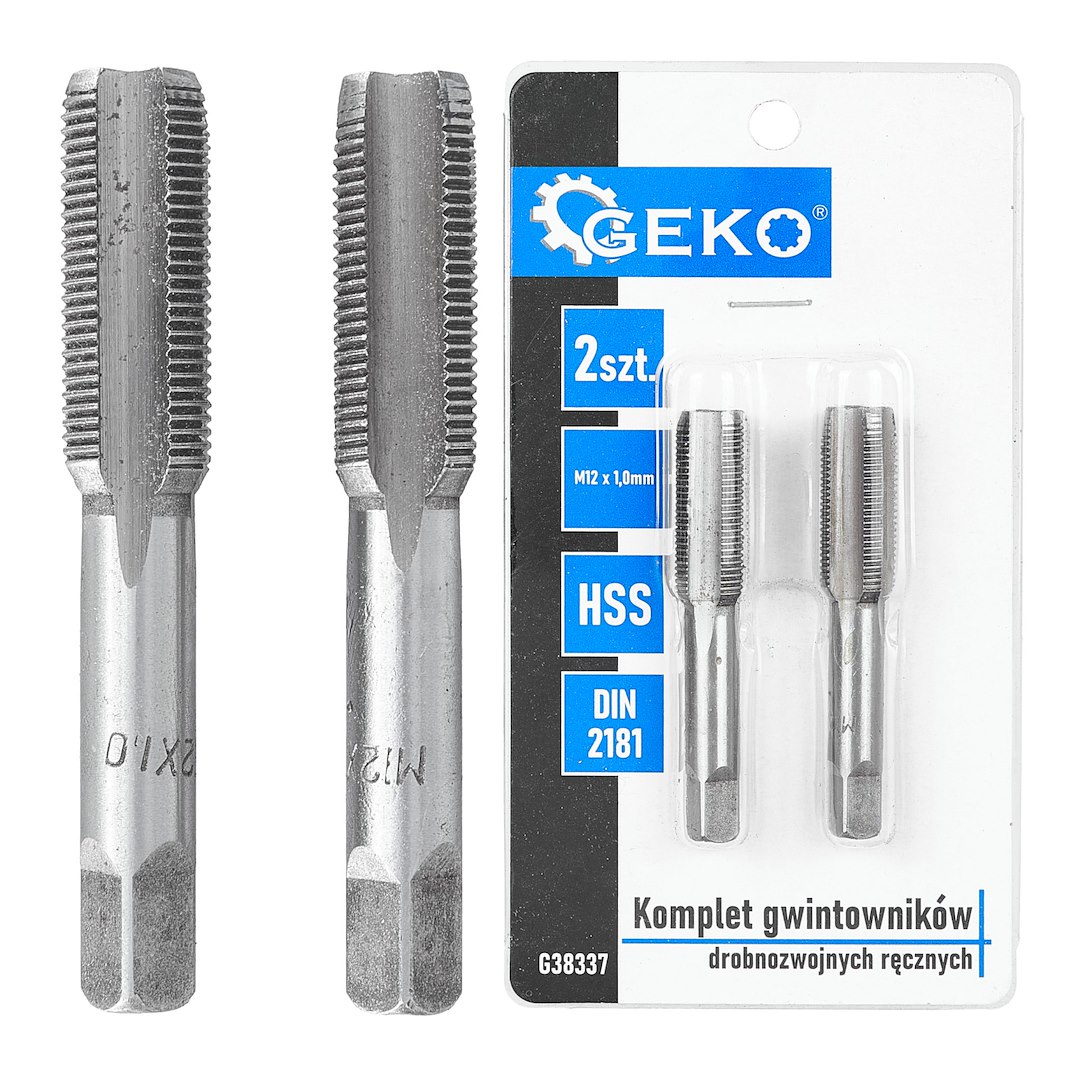 Fine thread taps (2pcs sets) M12x1,0mm