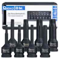 Kpl. kluczy udarowych torx 8el. 1/2  T30-T80 CR-MO (10)