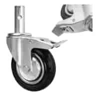 Scaffolding wheel with brake 160mm 125kg