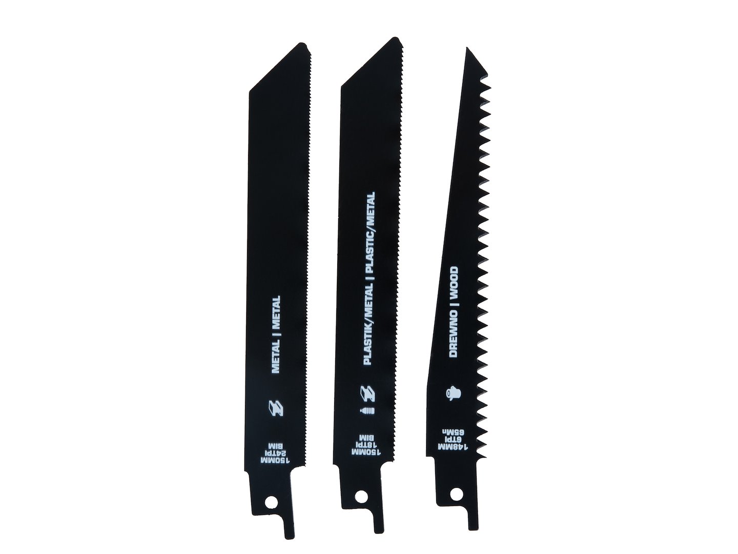 Uchwyt do brzeszczotów szablastych + 3 brzeszczoty 150mm (48) 8