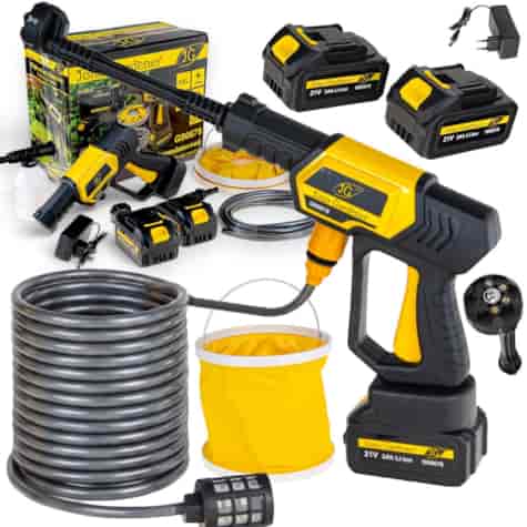 21V cordless car washer 2x3.0Ah – XXL set