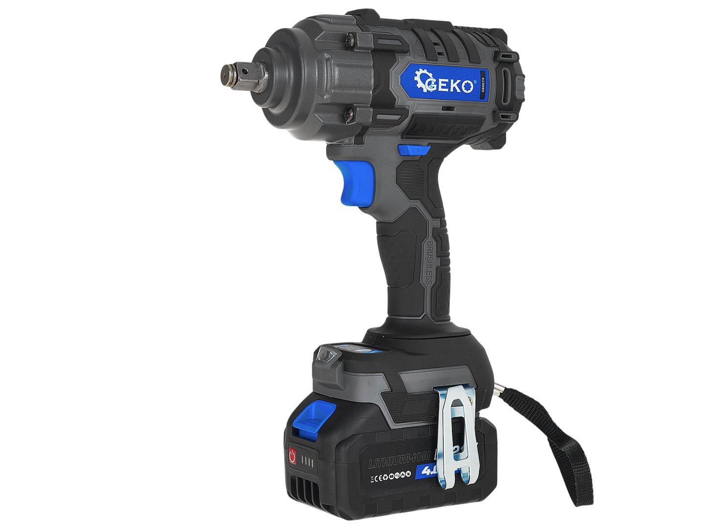 Klucz udarowy akumulatorowy bezszczotkowy 850Nm 2x4.0Ah 21V (4) 6