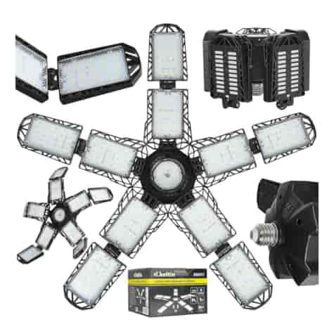 Lampa warsztatowa sufitowa składana LED E27 90W 8300LM 6500K (24)