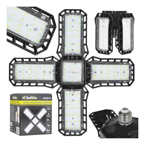 Lampa warsztatowa sufitowa składana LED E27 43W 3400LM 6500K (50)
