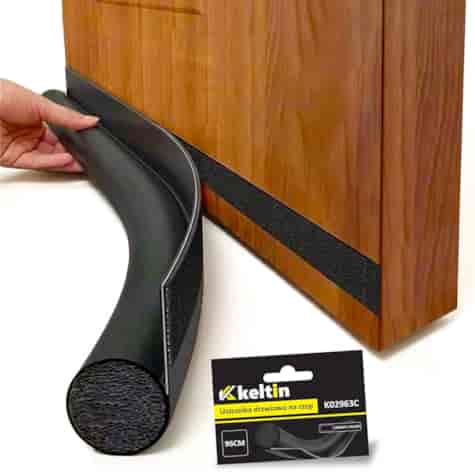 Anti-draft foam velcro seal for doors /black