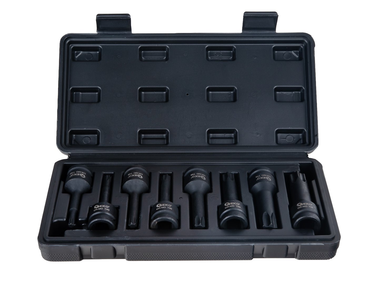 Kpl. kluczy udarowych torx 8el. 1/2" T30-T80 CR-MO (10) 4