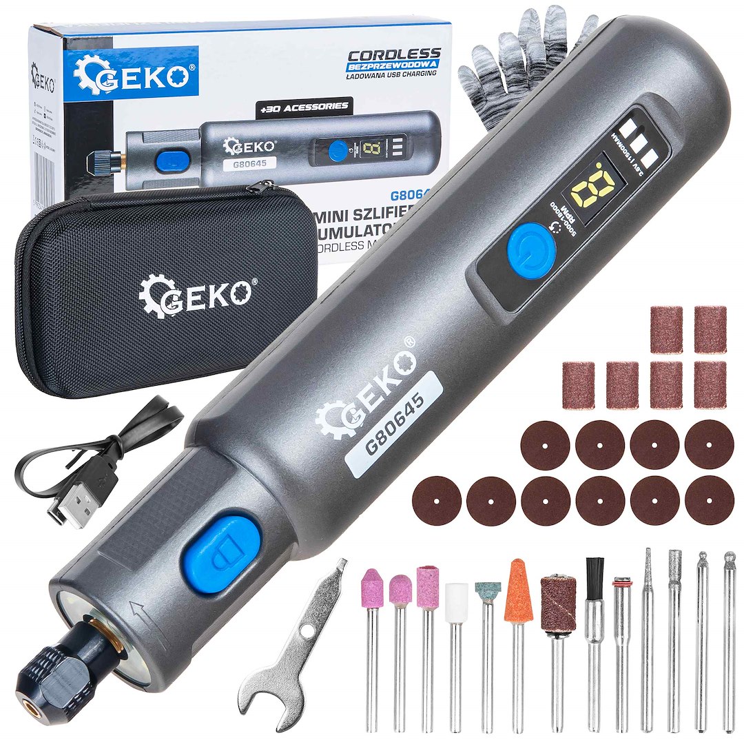 Cordless 3.6V Mini Grinder with Variable Speed + Accessory Set