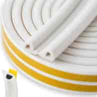 Self-adhesive seal for windows and doors EPDM type P 9x5.5mm 100m /white