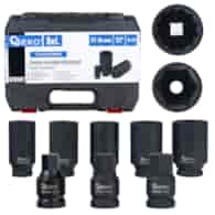 8pcs 1/2  12pt impact sockets set