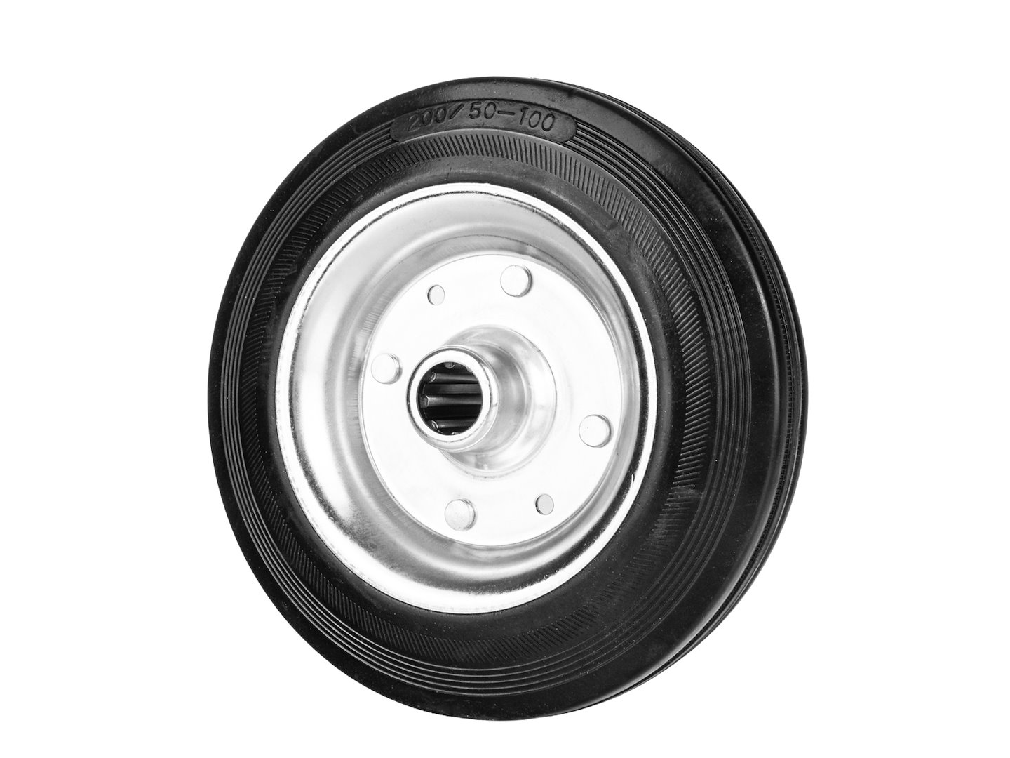 Steel-rubber wheel 200mm 150kg
