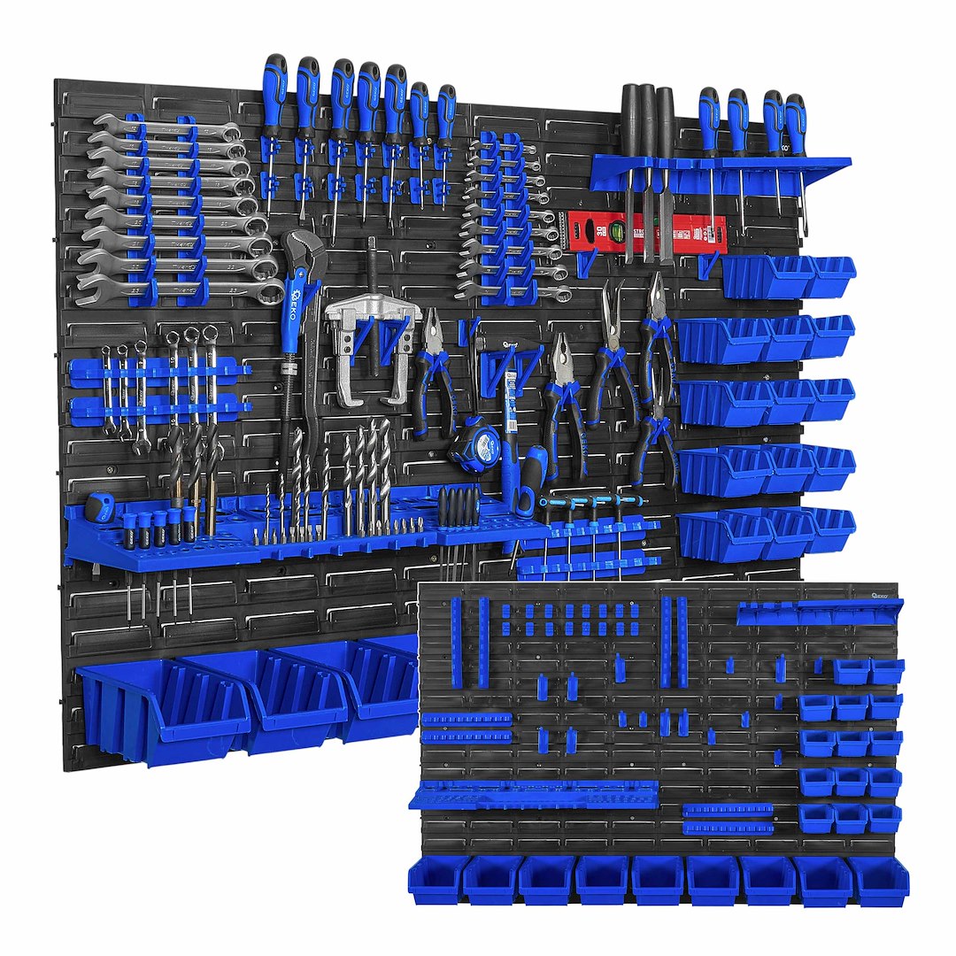 Workshop Tool Board – 4 Panel Set 1152×780mm + 65 Accessories