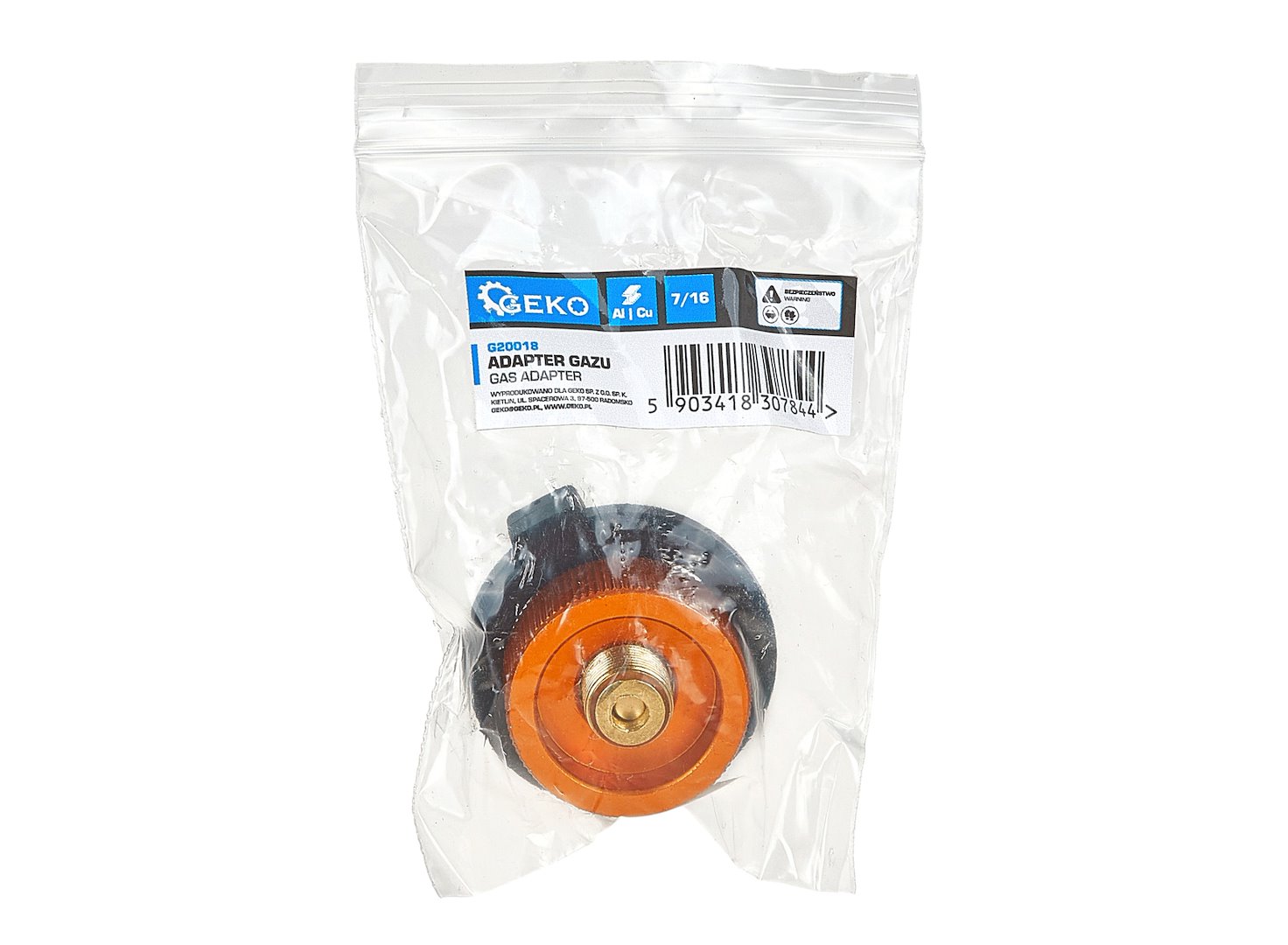 Adapter gazu do kartusza 7/16 (500) 5