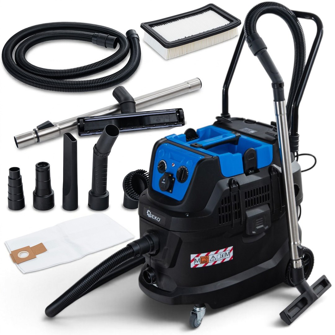 1600W industrial vacuum cleaner with automatic cleaning filter