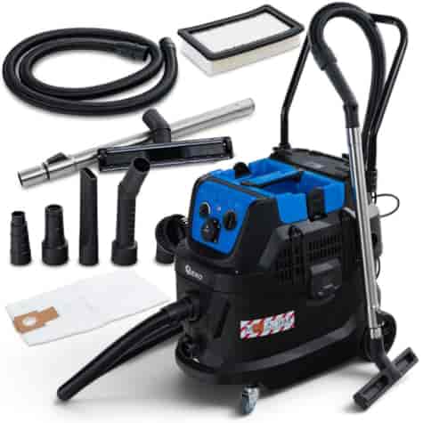 1600W industrial vacuum cleaner with automatic cleaning filter