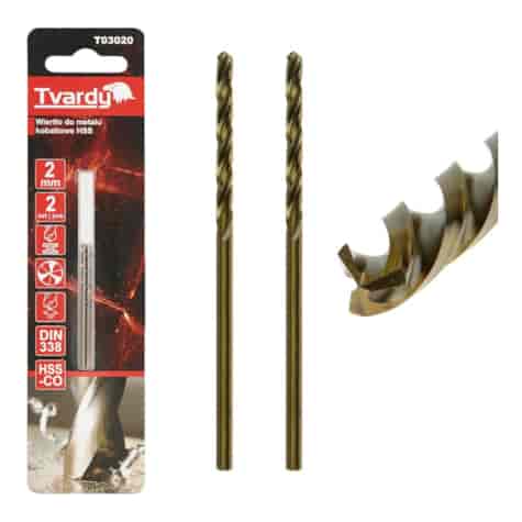 HSS Cobalt drill M35 sharp 2 mm