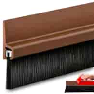 Self-adhesive brush strip 2x100cm /brown