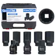 8pcs 1/2  12pt impact sockets set