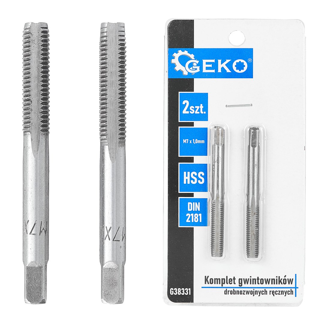 Fine thread taps (2pcs sets) M7x1,0mm