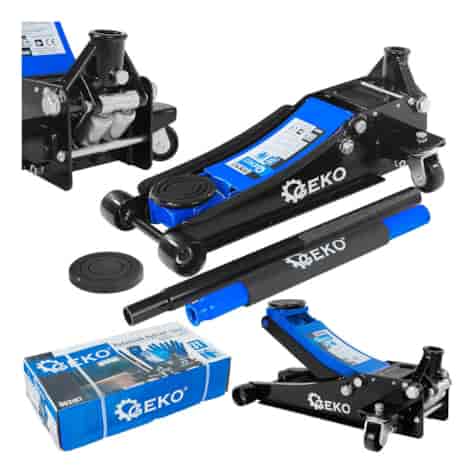 Low profile floor jack  3T 85-430mm with two pistons