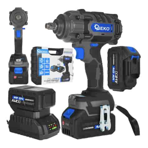 21V 850Nm cordless brushless impact wrench  2x4.0Ah