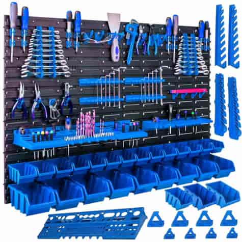 Workshop Tool Board – 4 Panel Set 1152×780mm + 65 Accessories