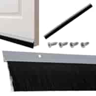 Aluminium brush strip 6x100cm