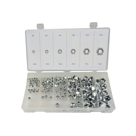 146PC nylon insert lock nut assortment