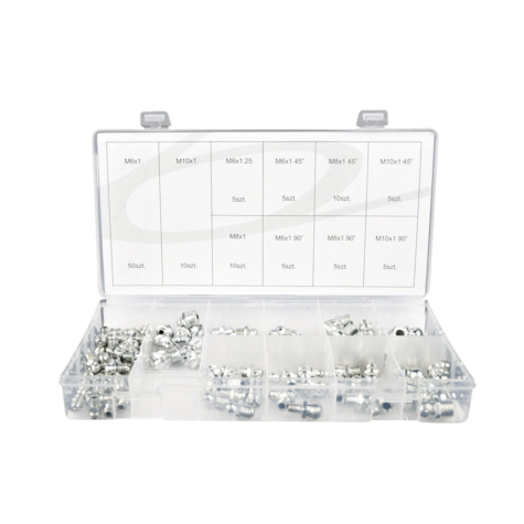 Hydraulic Grease Nipple Assortment 110 pcs