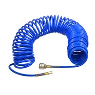 Air hose PU 5x8 air hose 15m with quick connectors blue