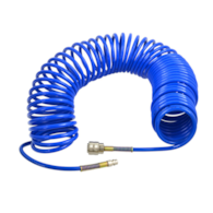 Air hose PU 5x8 air hose 15m with quick connectors blue