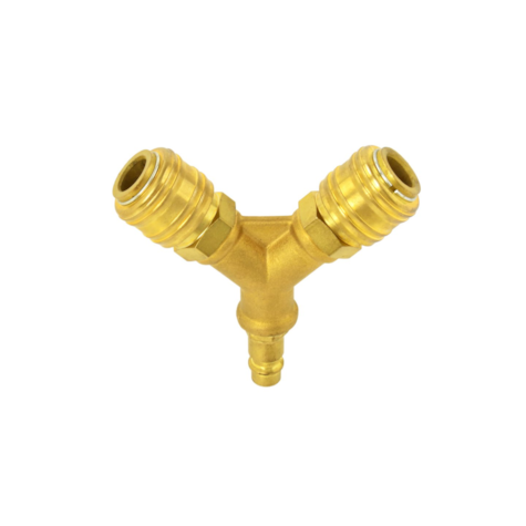 Air triangle-separator with quick connectors 1/2