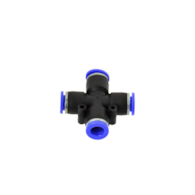 Złączka automatyczna węża PU/PE krzyżowa 6mm (25/50/500)