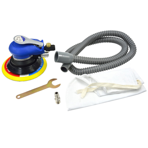 Air Orbital Sander 150mm Self-Generated Vacuum