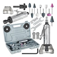 Szlifierka pneumatyczna trzpieniowa 75mm z akcesoriami(10)