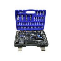 GEKO Mechanics Tools Set Polished CrV 94 pcs 1/2  & 1/4  Drive