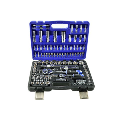 Zestaw kluczy nasadowych i torx 108el.CRV GEKO(3)