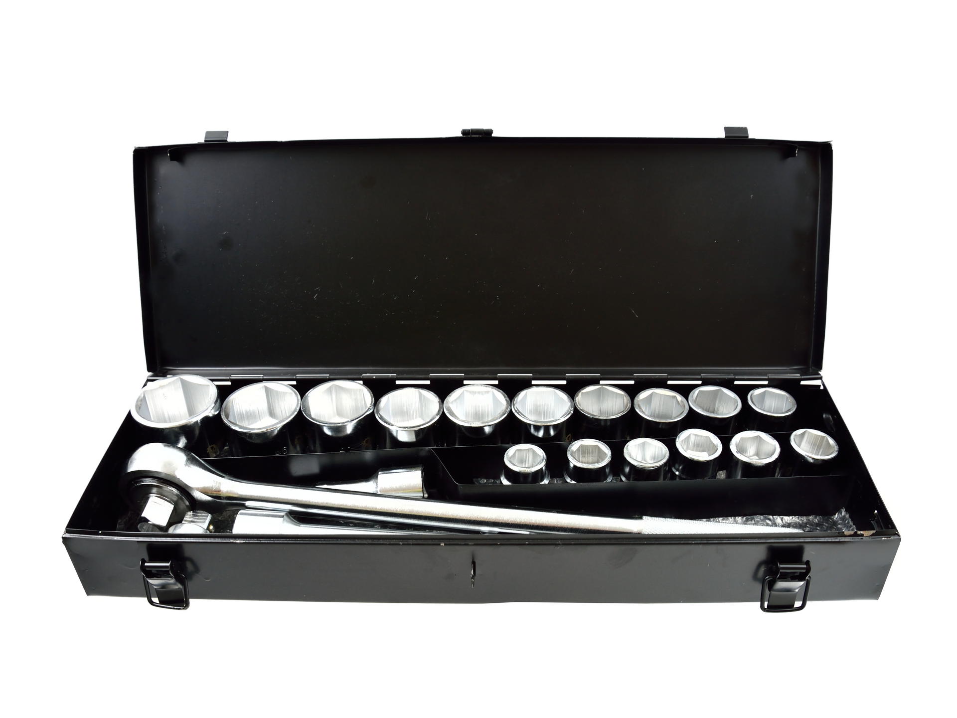 6-point Socket Set 3/4  19-50mm 21pcs /metal box/