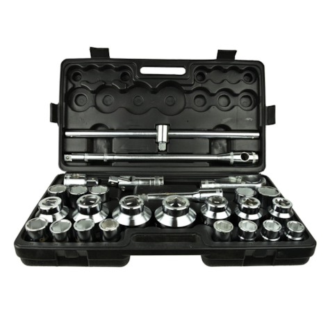 6-point Socket Set 3/4  & 1  Drive 21-65mm 26pcs