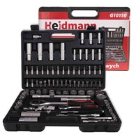 Socket Set with Ratchets, Adapters and Extensions 1/2 and 1/4 in. Drive 94 pcs