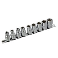 TORX Socket Set E10-E24 CrV 1/2  Drive 10pcs