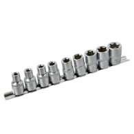 10el.kpl.nasadek torx E10-24,1/2 na listwie GEKO(20)