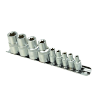 9el.kpl.nasadek torx E4-16,1/4&1/2 na listwie GEKO(20)