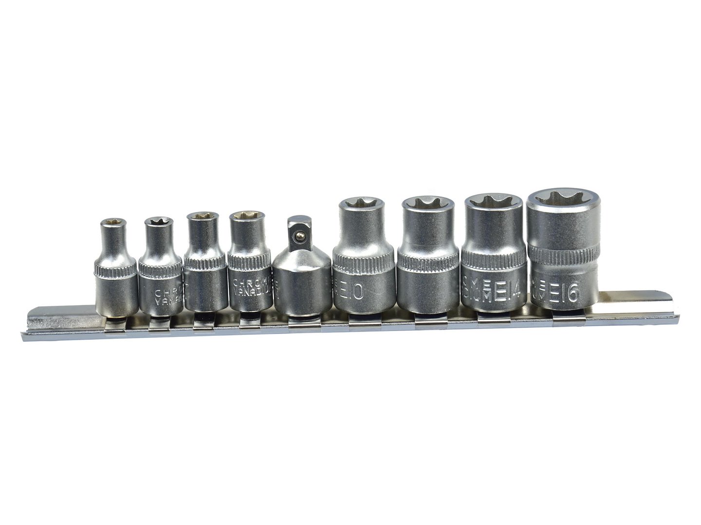 9 kusov sada Torx objímok E5-16.1/43/8"GEKO (50)