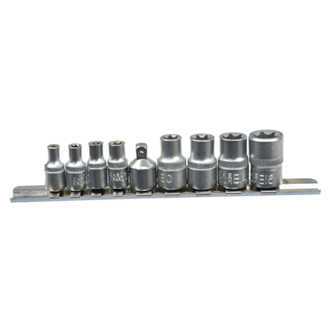 9el.kpl.nasadek torx E5-16,1/4&3/8 GEKO (50)