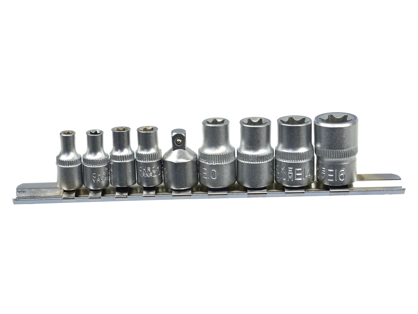 TORX Socket Set E5-E16 CrV 1/4 & 3/8 in. Drive 9pcs